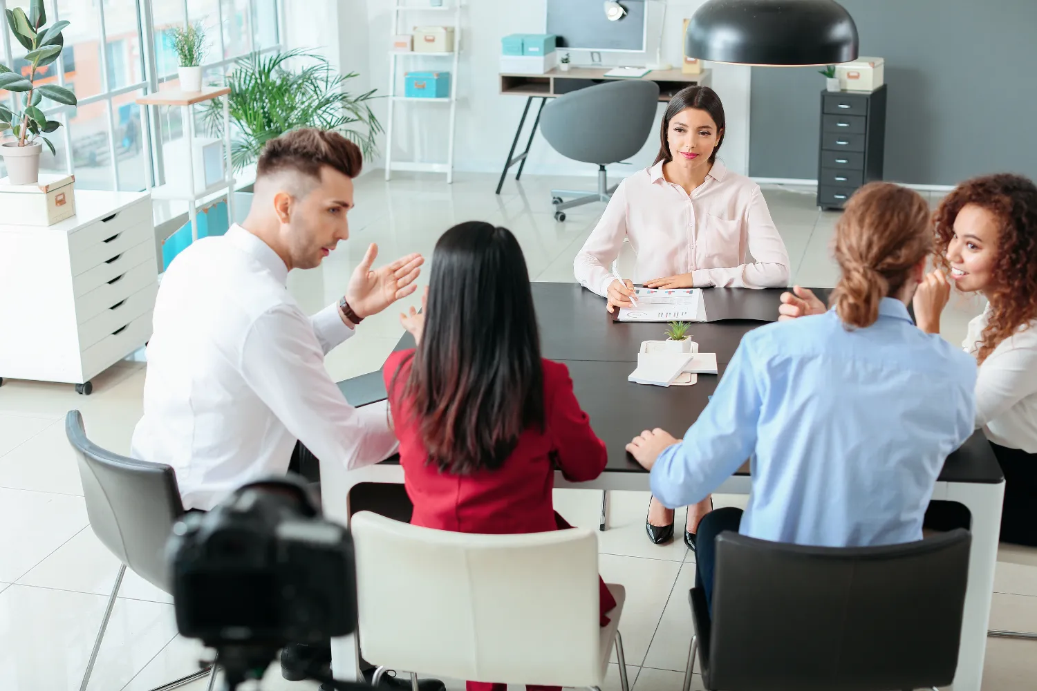 Group in a professional setting.