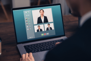 Remote team of Filipino professionals joining a virtual onboarding call